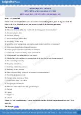 Đề thi học kì 1 Tiếng Anh 12 Global Success - Đề số 1